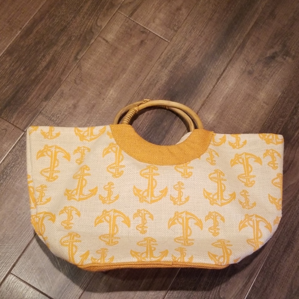 Orange & Creme Nautical Note w tags